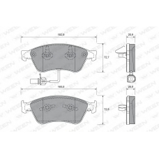 151-1942 WEEN Комплект тормозных колодок, дисковый тормоз