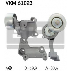 VKM 61023 SKF Натяжной ролик, поликлиновой  ремень