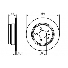 0 986 478 628 BOSCH Тормозной диск