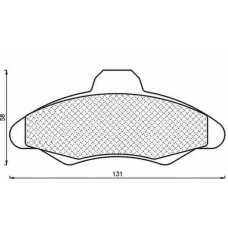 430216170286 MAGNETI MARELLI Комплект тормозных колодок, дисковый тормоз