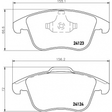 8DB 355 012-891 HELLA PAGID Комплект тормозных колодок, дисковый тормоз