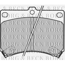 BBP1208 BORG & BECK Комплект тормозных колодок, дисковый тормоз