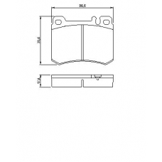 0 986 460 959 BOSCH Комплект тормозных колодок, дисковый тормоз