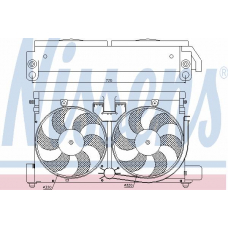 85057 NISSENS Вентилятор, охлаждение двигателя