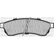 BBP2211 BORG & BECK Комплект тормозных колодок, дисковый тормоз