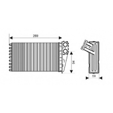 QHR2196 QUINTON HAZELL Теплообменник, отопление салона
