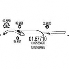 01.67710 MTS Глушитель выхлопных газов конечный