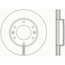 BDR2371.20 OPEN PARTS Тормозной диск