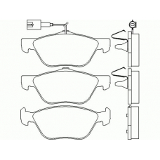 T1439 PAGID Комплект тормозных колодок, дисковый тормоз