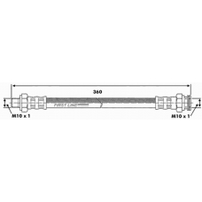 FBH6224 FIRST LINE Тормозной шланг