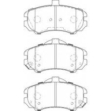 FD7477A NECTO Комплект тормозных колодок, дисковый тормоз