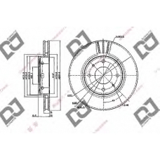 BD2007 DJ PARTS Тормозной диск