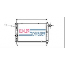 0613401 KUHLER SCHNEIDER Радиатор, охлаждение двигател