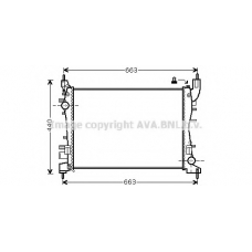 FTA2358 AVA Радиатор, охлаждение двигателя