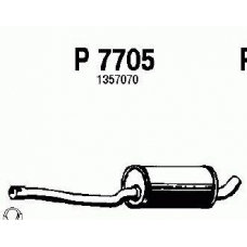 P7705 FENNO Средний глушитель выхлопных газов