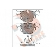 RB1739 R BRAKE Комплект тормозных колодок, дисковый тормоз