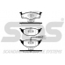 1501224760 S.b.s. Комплект тормозных колодок, дисковый тормоз