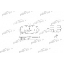 PBP1357 PATRON Комплект тормозных колодок, дисковый тормоз