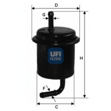 31.801.00 UFI Топливный фильтр