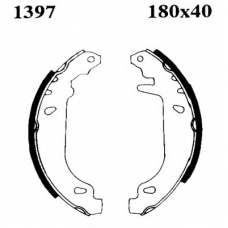 06167 BSF Комплект тормозных колодок