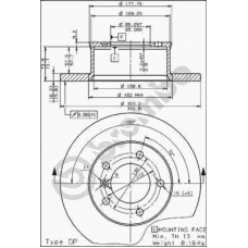 08.5444.10 BREMBO Тормозной диск