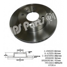 IBT-1H19 IPS Parts Тормозной диск