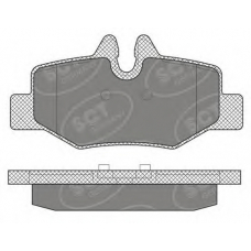 SP 642 PR SCT Комплект тормозных колодок, дисковый тормоз