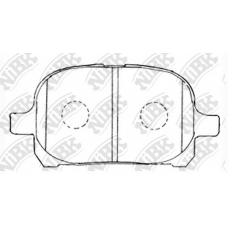 PN1401 NiBK Комплект тормозных колодок, дисковый тормоз