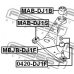 MAB-DJ1B FEBEST Подвеска, рычаг независимой подвески колеса