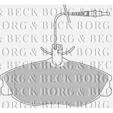 BBP1730 BORG & BECK Комплект тормозных колодок, дисковый тормоз