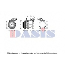 850715N AKS DASIS Компрессор, кондиционер