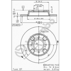 08.4501.10 BREMBO Тормозной диск