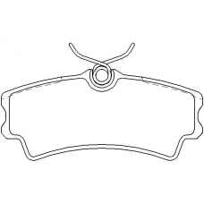 MDB2781 MINTEX Комплект тормозных колодок, дисковый тормоз