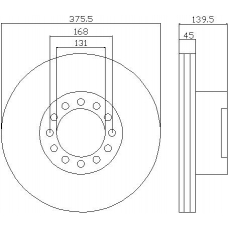 59056 PAGID Тормозной диск