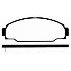 J PA-266AF JAPANPARTS Комплект тормозных колодок, дисковый тормоз