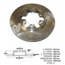 IBT-1143 IPS Parts Тормозной диск