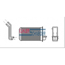 0790401 KUHLER SCHNEIDER Теплообменник, отопление салона