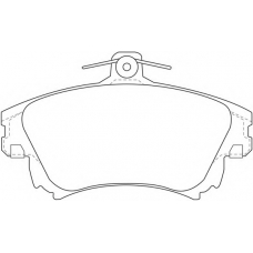 FP3404 FIT Комплект тормозных колодок, дисковый тормоз