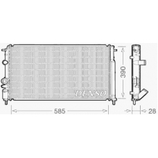 DRM23052 DENSO Радиатор, охлаждение двигателя