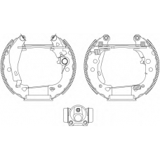 8DB 355 003-801 HELLA Комплект тормозных колодок