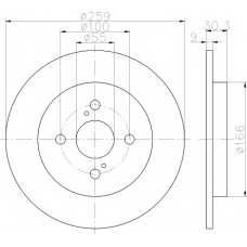 8DD 355 113-601 HELLA PAGID Тормозной диск