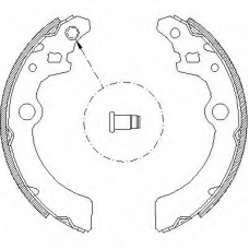 Z4143.00 WOKING Комплект тормозных колодок