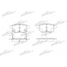 PBP4042 PATRON Комплект тормозных колодок, дисковый тормоз