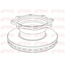 NCA1080.20 KAWE Тормозной диск