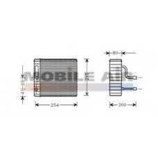 1800V104 VAN WEZEL Испаритель, кондиционер