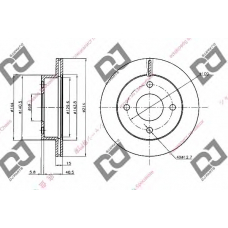 BD2041 DJ PARTS Тормозной диск