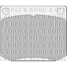 BBP1072 BORG & BECK Комплект тормозных колодок, дисковый тормоз