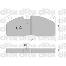 822-269-0 CIFAM Комплект тормозных колодок, дисковый тормоз
