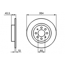 0 986 479 222 BOSCH Тормозной диск