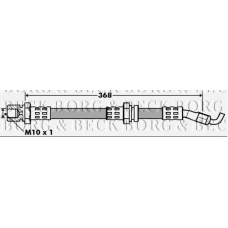 BBH7402 BORG & BECK Тормозной шланг